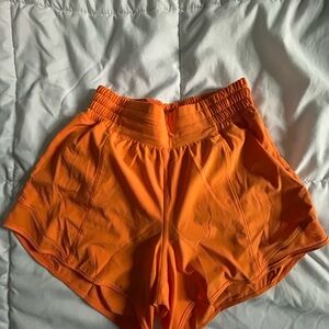 Lululemon Bright Orange Shorts